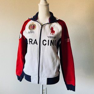 Ralph Lauren Racing Red, White, Blue Zip Up